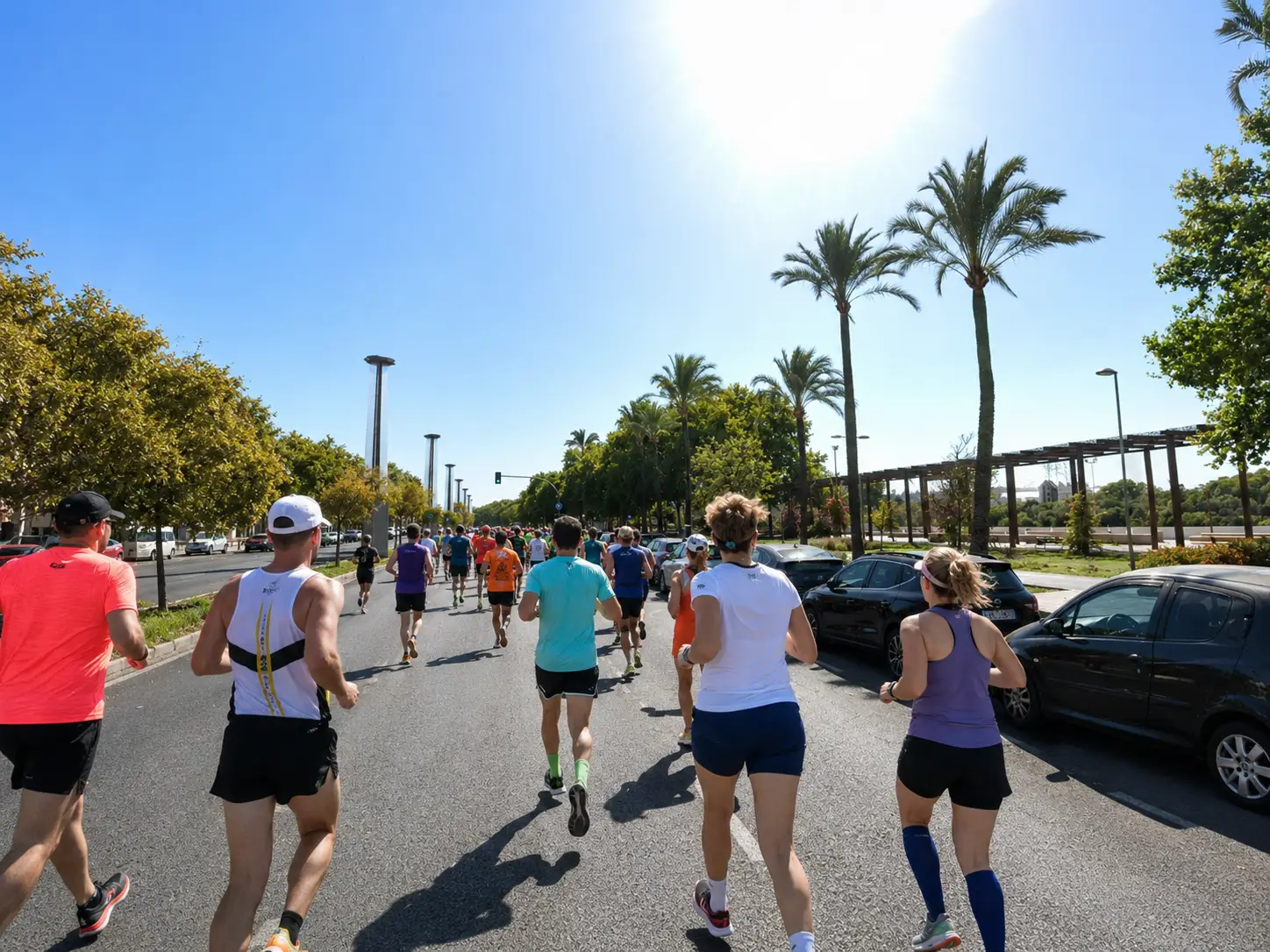 Corredores de la CEU SEVILLA 15K Experience en Calle Torneo