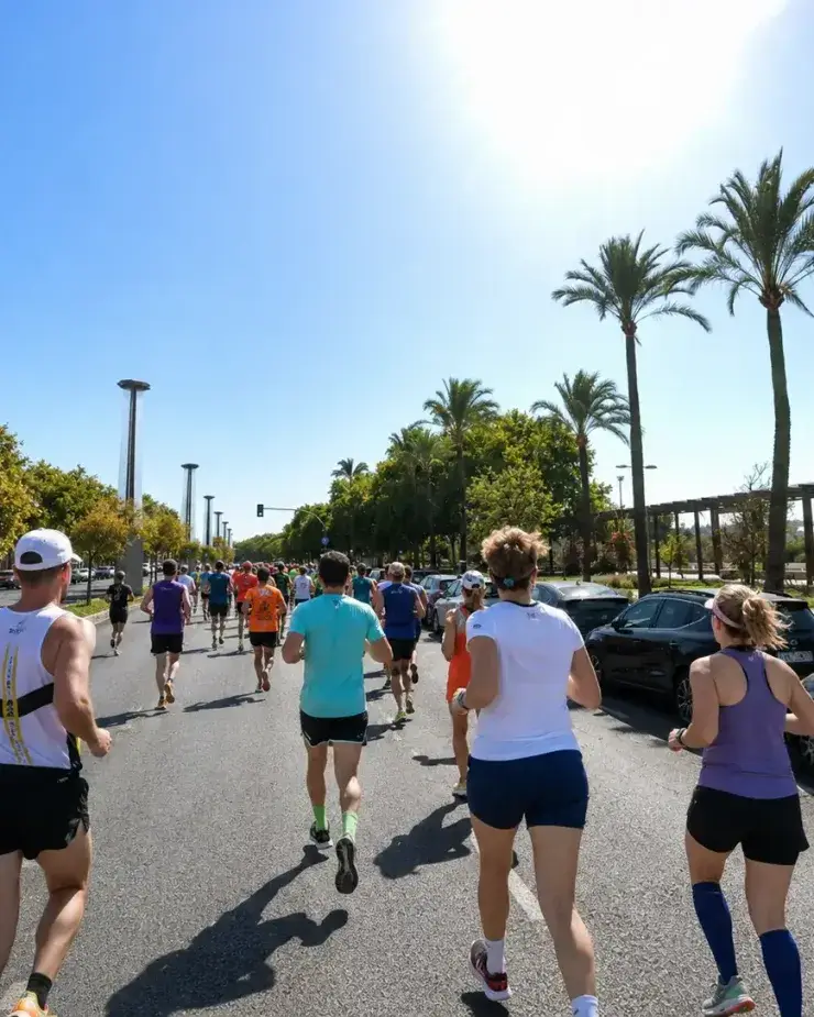 Corredores de la CEU SEVILLA 15K Experience en Calle Torneo